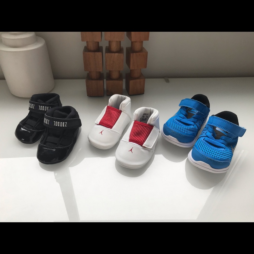 3 sneakers!  Air Jordan and Nike!